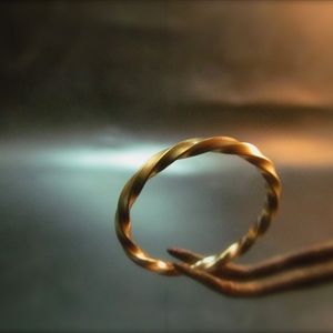 Minimalist gold wedding ring | Handmade band for women | Women simple modern